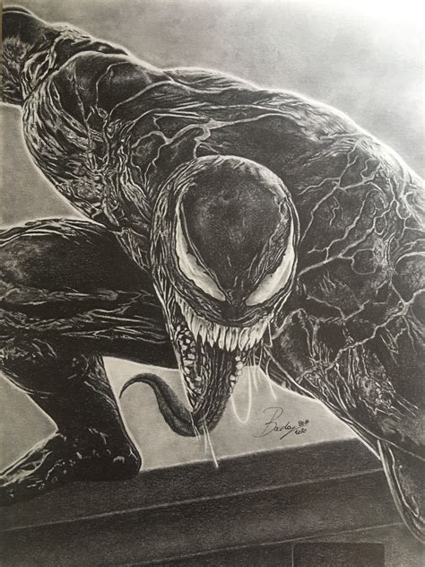 sketch venom drawing